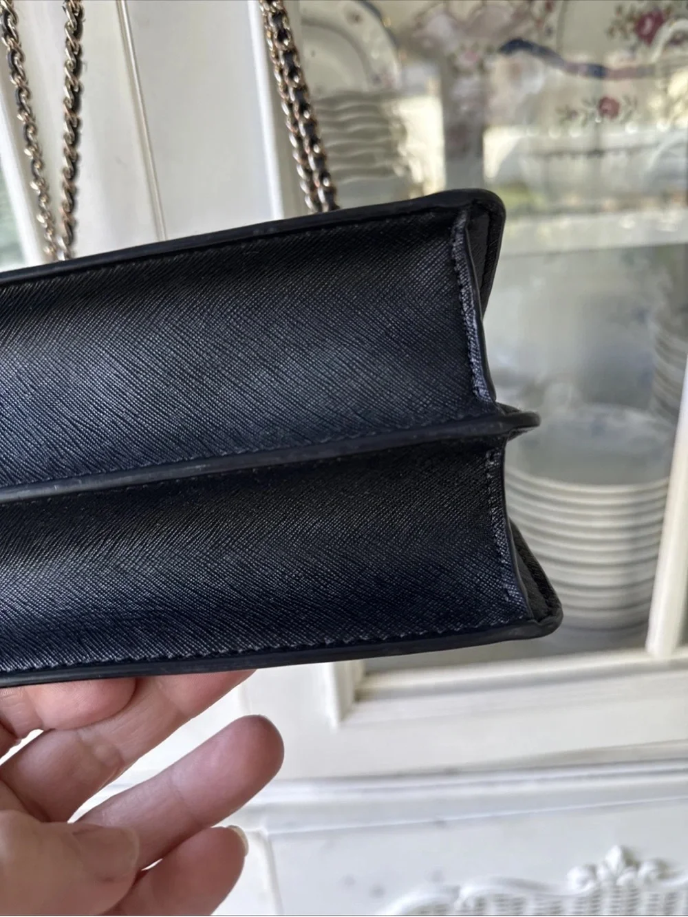 Tory Burch Emerson Envelope Adjustable Shoulder in Black Bag Purse Shoulder Bag